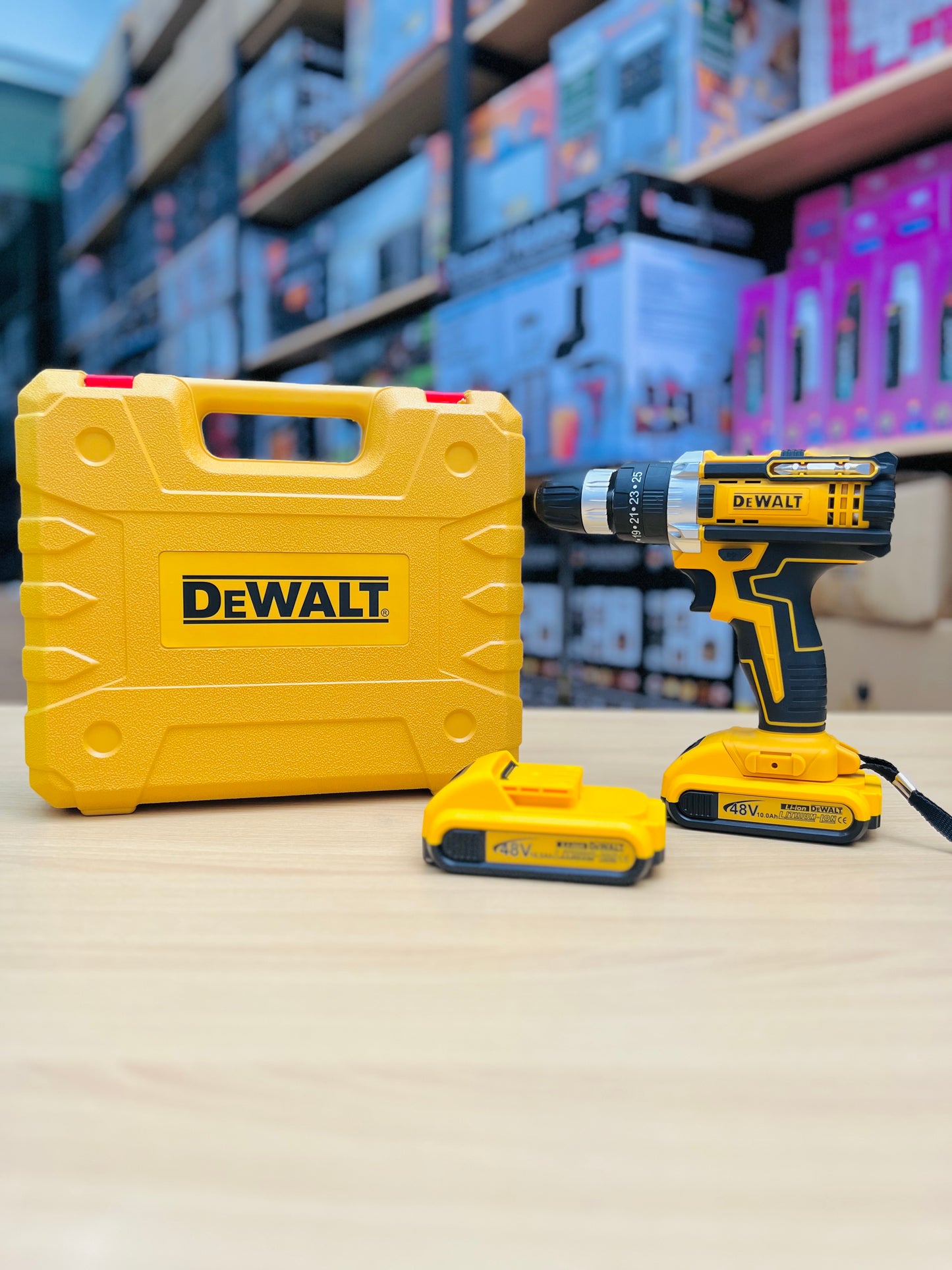 DEWALT 30-Piece Cordless Drill Set – Powerful Rechargeable Driver Kit with Dual Batteries & Bits for Home and Professional Use