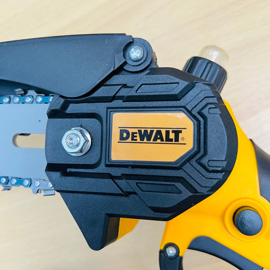 DEWALT 48V Cordless Mini Chainsaw with 2 Batteries & Carry Case – Portable Electric Pruning Saw for Home & Garden