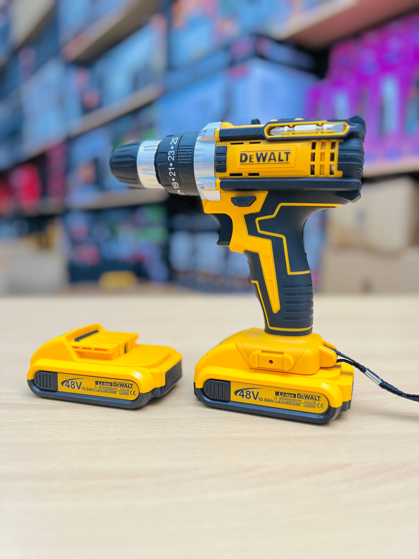 DEWALT 30-Piece Cordless Drill Set – Powerful Rechargeable Driver Kit with Dual Batteries & Bits for Home and Professional Use