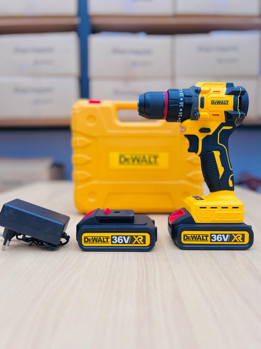 DeWalt power drill with batteries and charger