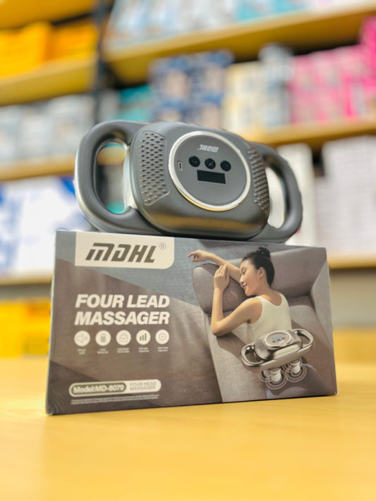 MDHL Four Lead Massager – Deep Tissue Relief with 6 Powerful Massage Heads