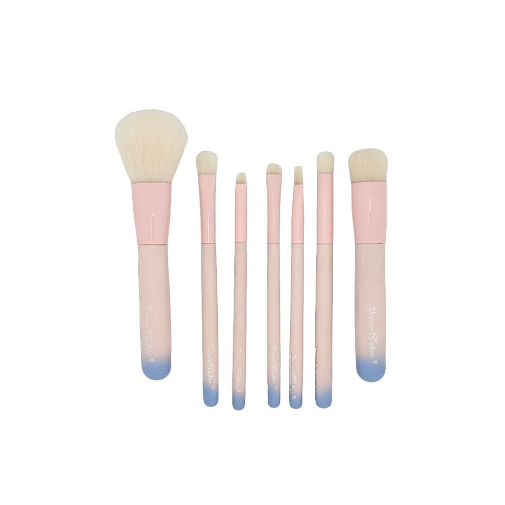 Dream Maker 7PCS Professional Makeup Brushes Set with Pink Iron Box – Perfect for Flawless Beauty