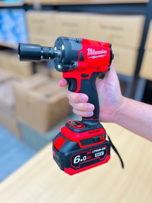 🛠️ Milwaukee 88V Cordless Impact Wrench Kit - 6.0Ah Li-ion (Brushless Motor)