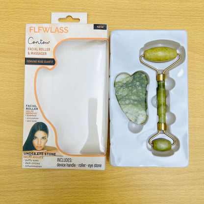 Flawless Contour Facial Roller & Massager – Glow-Boosting & Puffiness-Reducing Tool