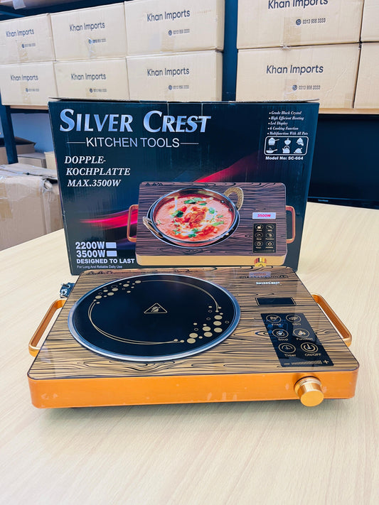 🔥 Silver Crest 3500W Electric Infrared Stove – Dual Hot Plate with LED Display | Energy Efficient Cooking Solution 🍳