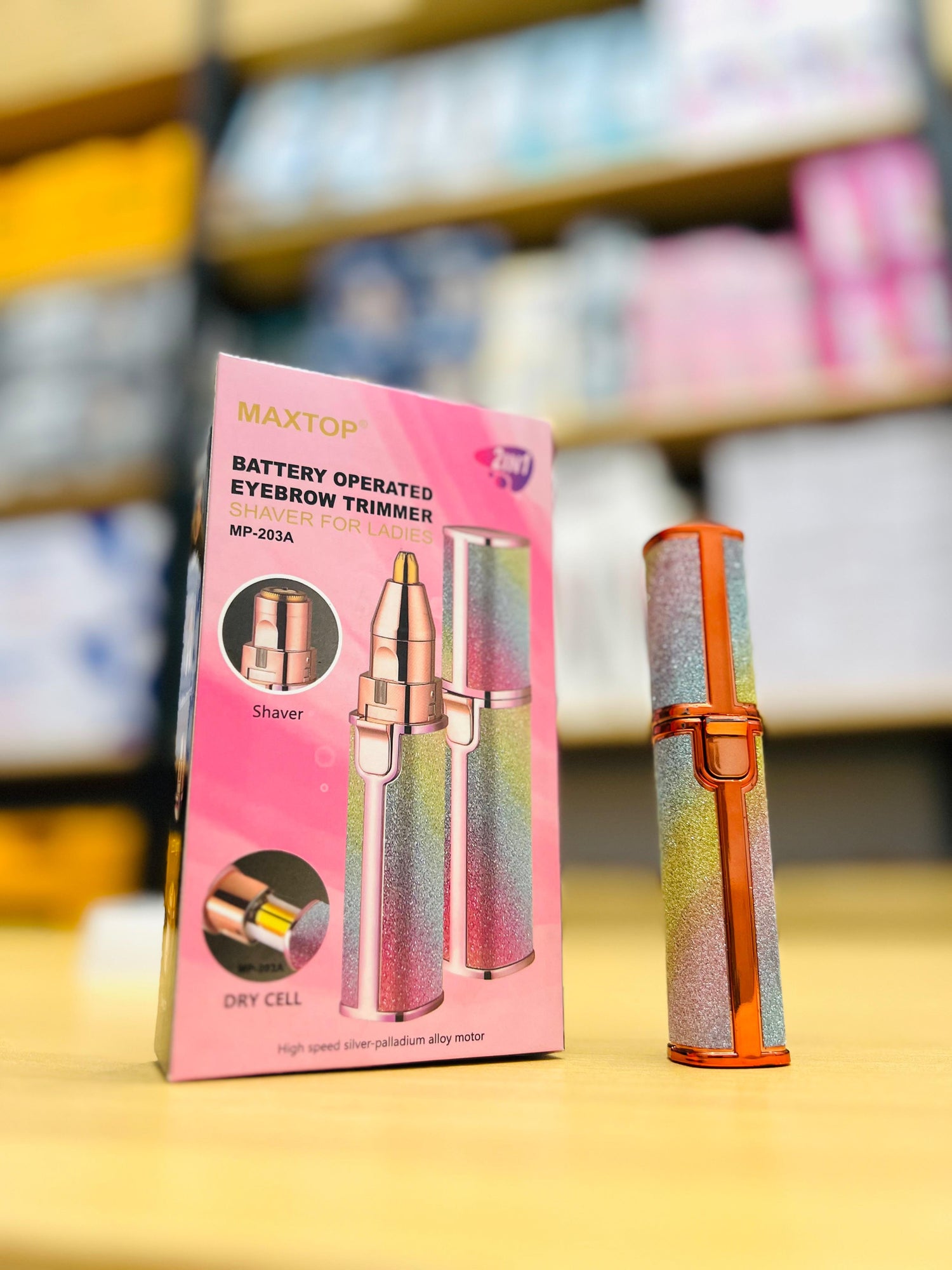 Lady shaver eye brow trimmer 2 in 1