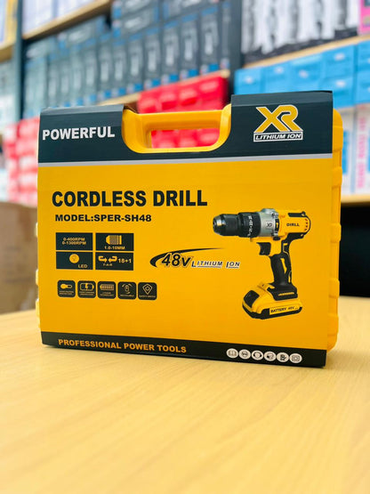 DEWALT 117 Pcs Cordless Drill & Tool Kit – 48V Lithium-Ion, 2 Batteries, Complete DIY & Professional Set