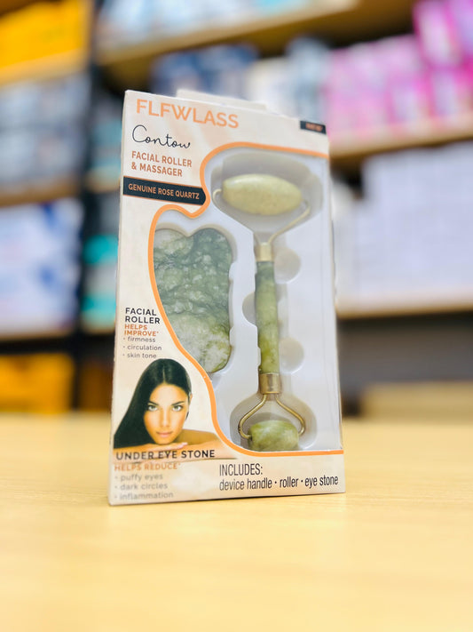 Flawless Contour Facial Roller & Massager – Glow-Boosting & Puffiness-Reducing Tool