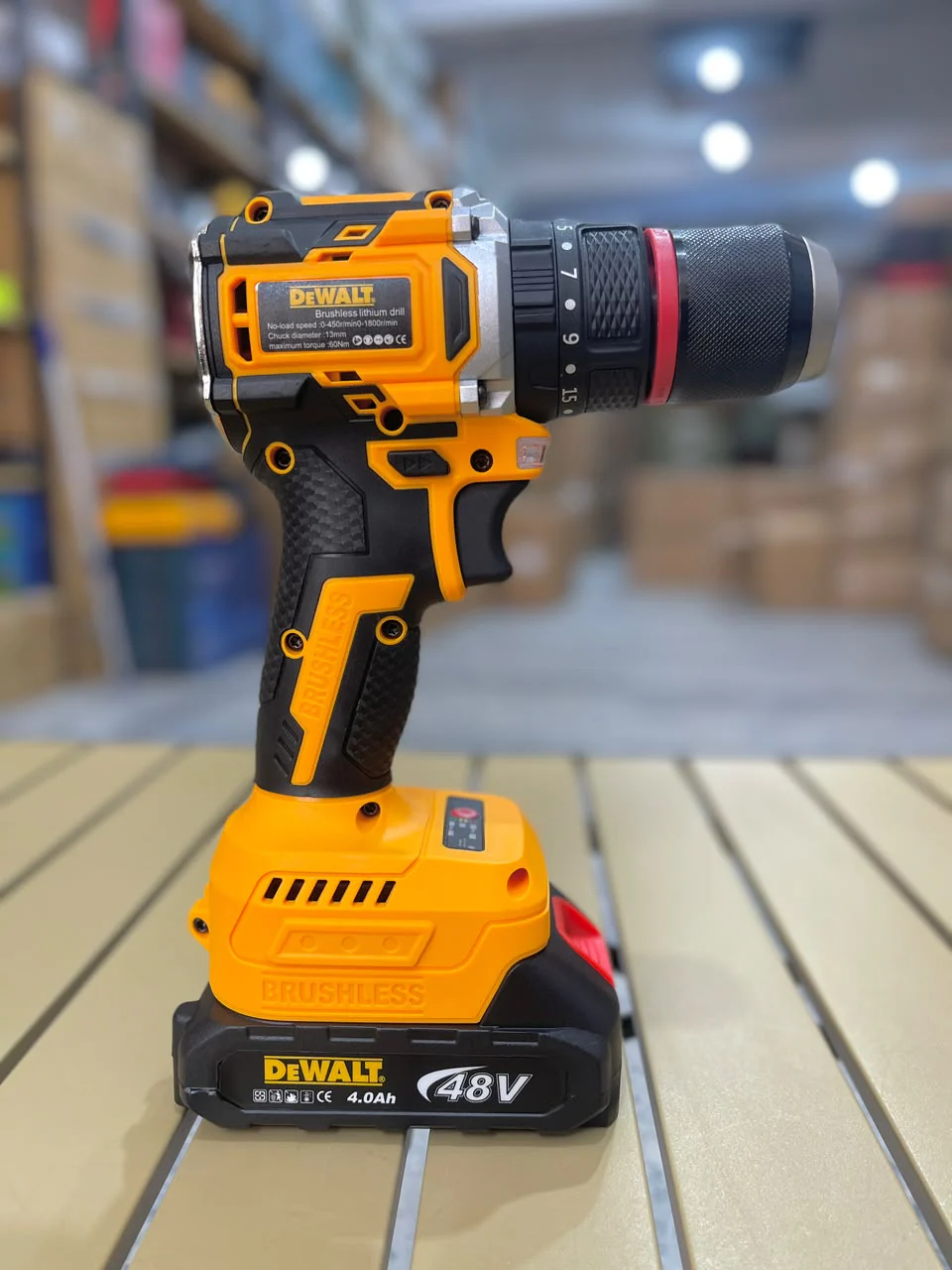 DeWalt 48v  Brushless Cordless Hammer Drill – Dual Battery Kit