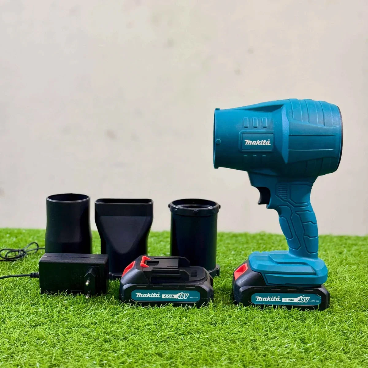 Makita 48V Cordless Lithium-Ion Storm Turbofan Blower – 6.0Ah Battery, 32,000 RPM High-Power Air Duster