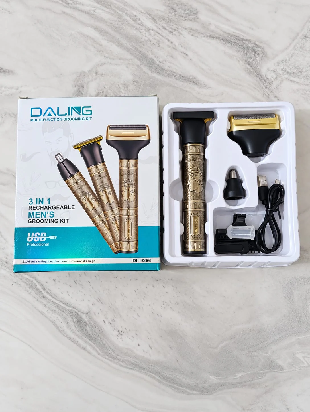 Daling 3-in-1 Rechargeable Grooming Kit