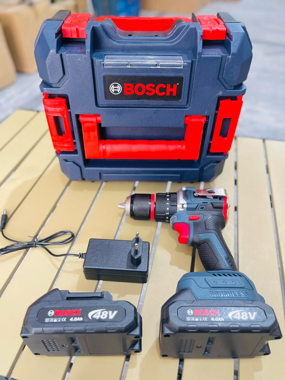 Bosch 48v Brushless Cordless Hammer Drill – Dual Battery Kit