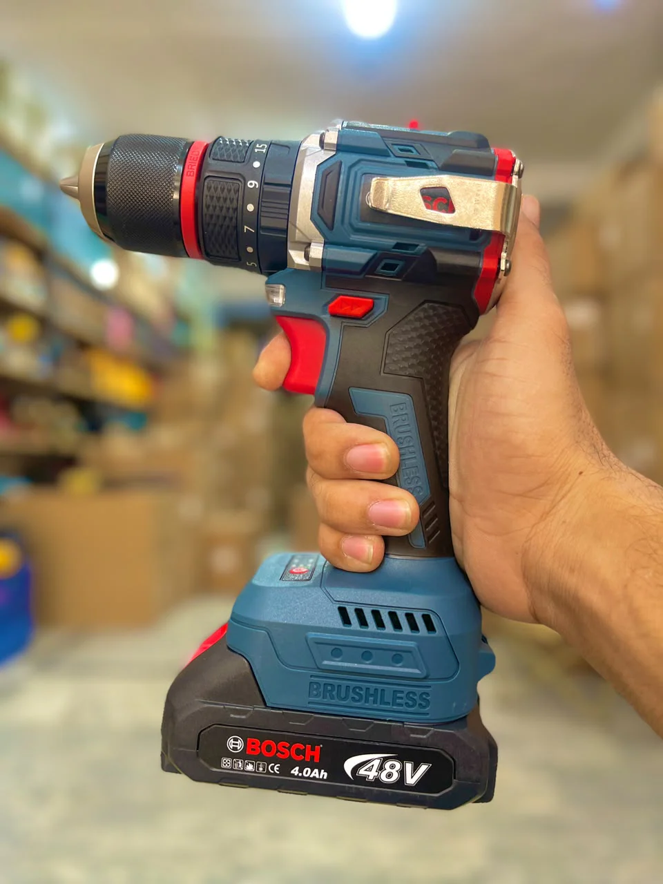Bosch 48v Brushless Cordless Hammer Drill – Dual Battery Kit