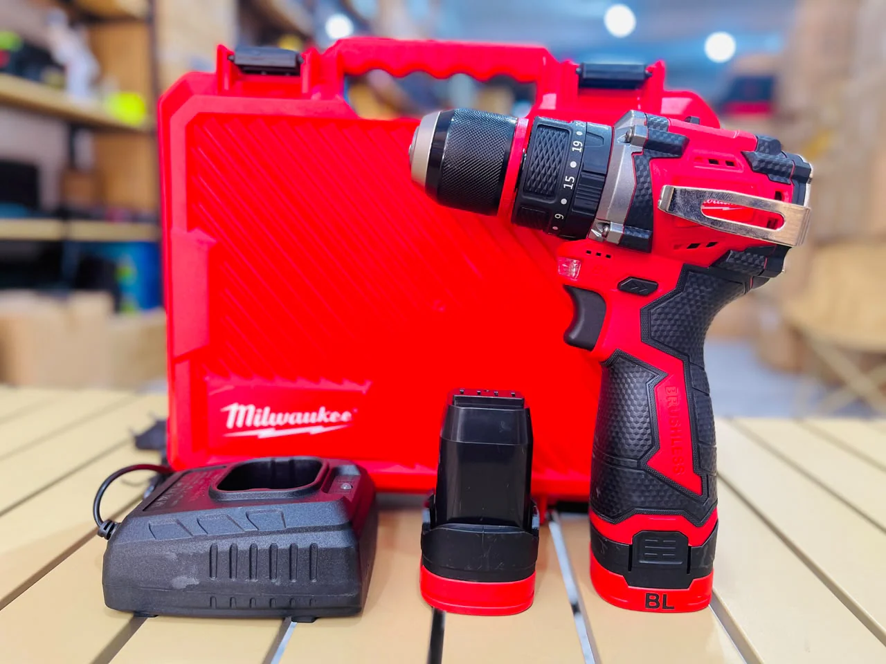 Milwaukee Compact Brushless Hammer Drill – Dual Battery Kit