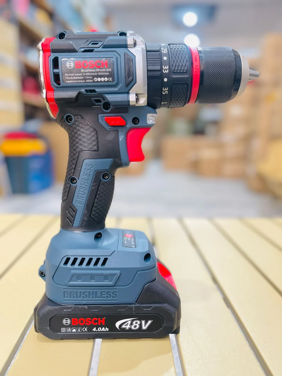 Bosch 48v Brushless Cordless Hammer Drill – Dual Battery Kit