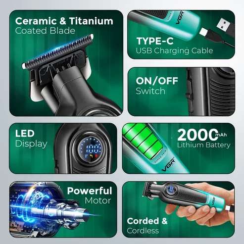 VGR V-996 Rechargeable Hair & Beard Trimmer