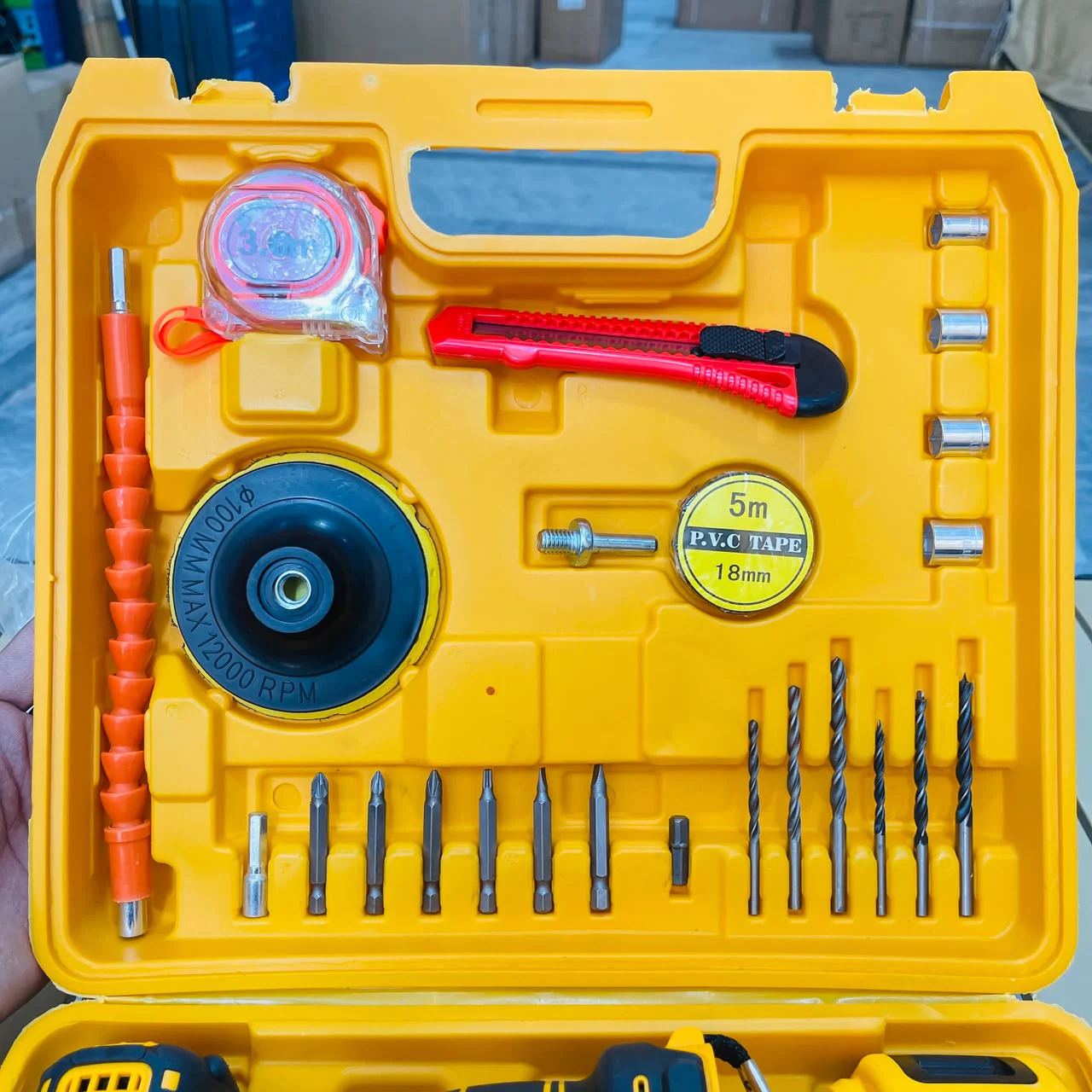 DeWalt Brushless Hammer Drill – Dual Battery DIY Tool Kit