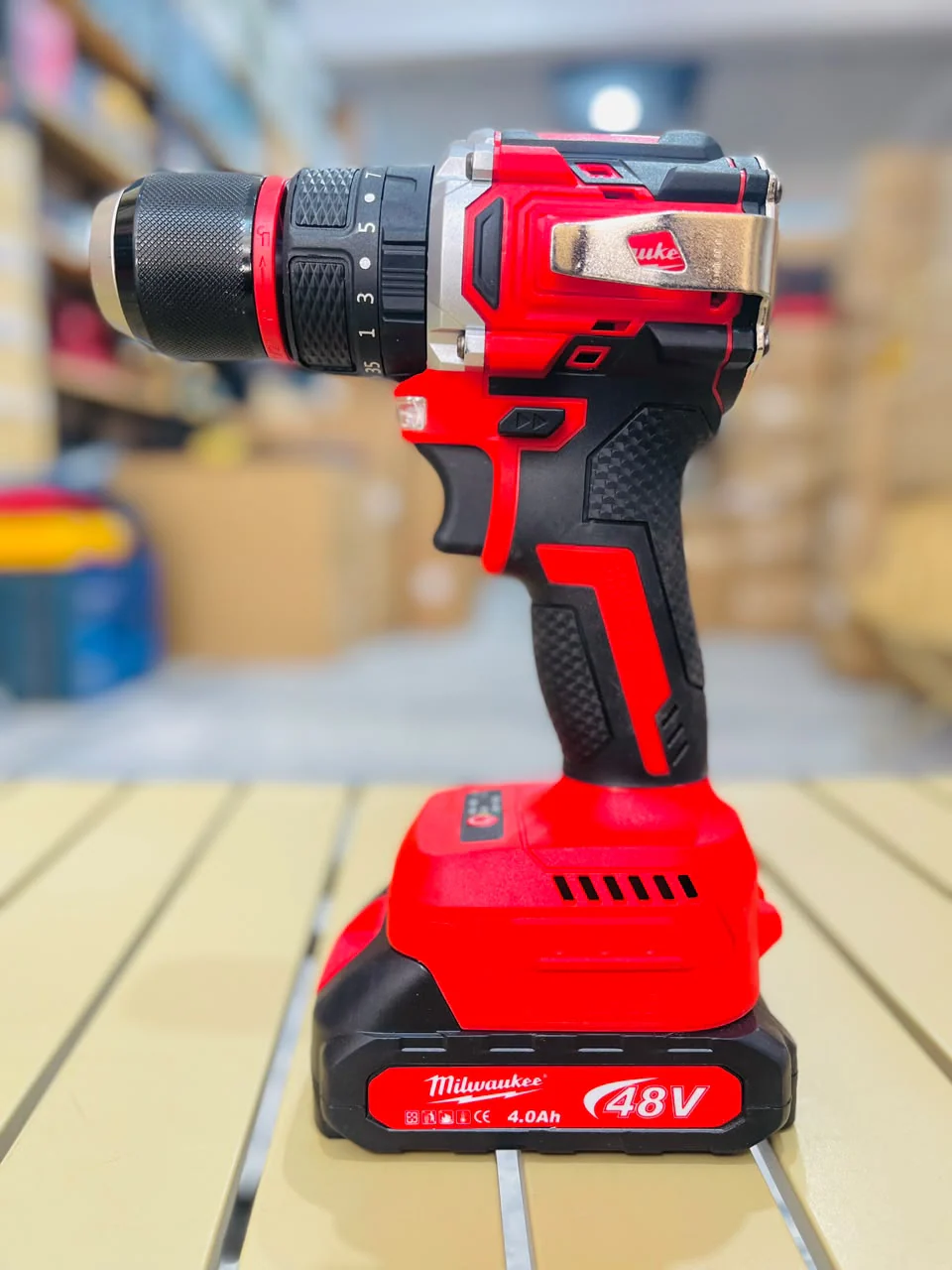 Milwaukee 48v Brushless Cordless Hammer Drill – Dual Battery Kit