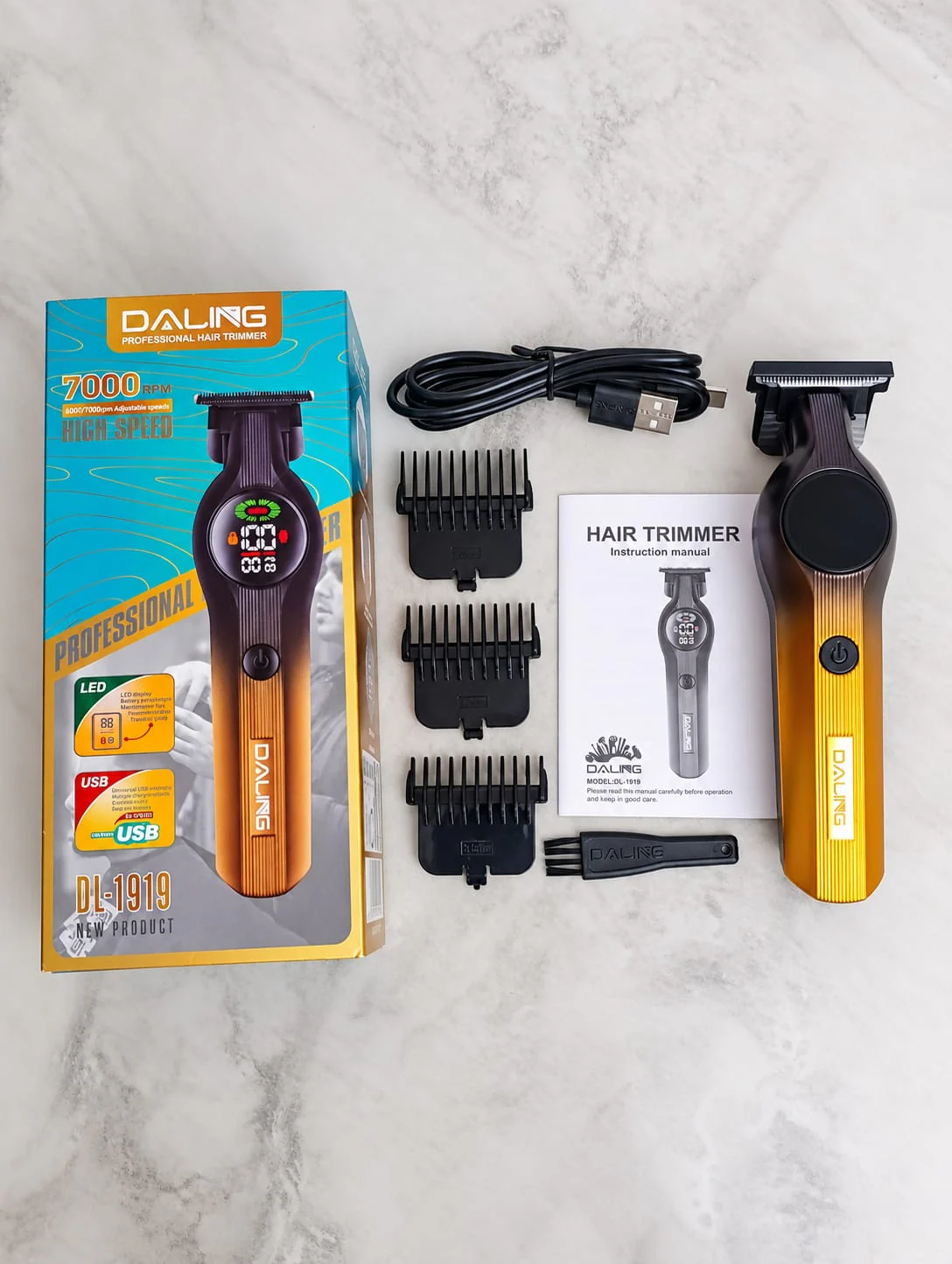Daling DL-1919 Rechargeable Hair & Beard Trimmer