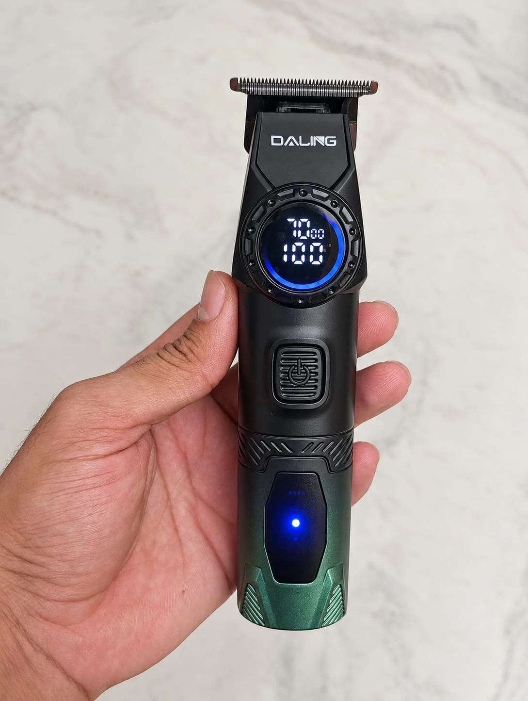 Daling DL-1975 Digital Hair & Beard Trimmer – 2-Speed T-Blade