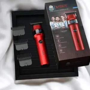 VGR V-987 Cordless Hair & Beard Trimmer – 7000RPM Turbo & LED Display